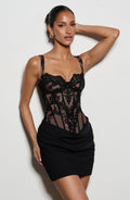 Robe courte Nerina — Noir