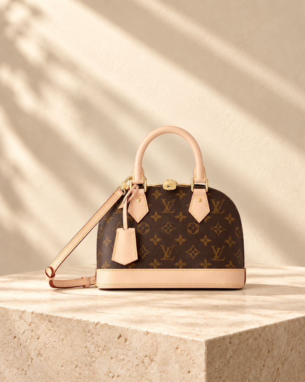 Mini sac Zoé — Imprimé brun