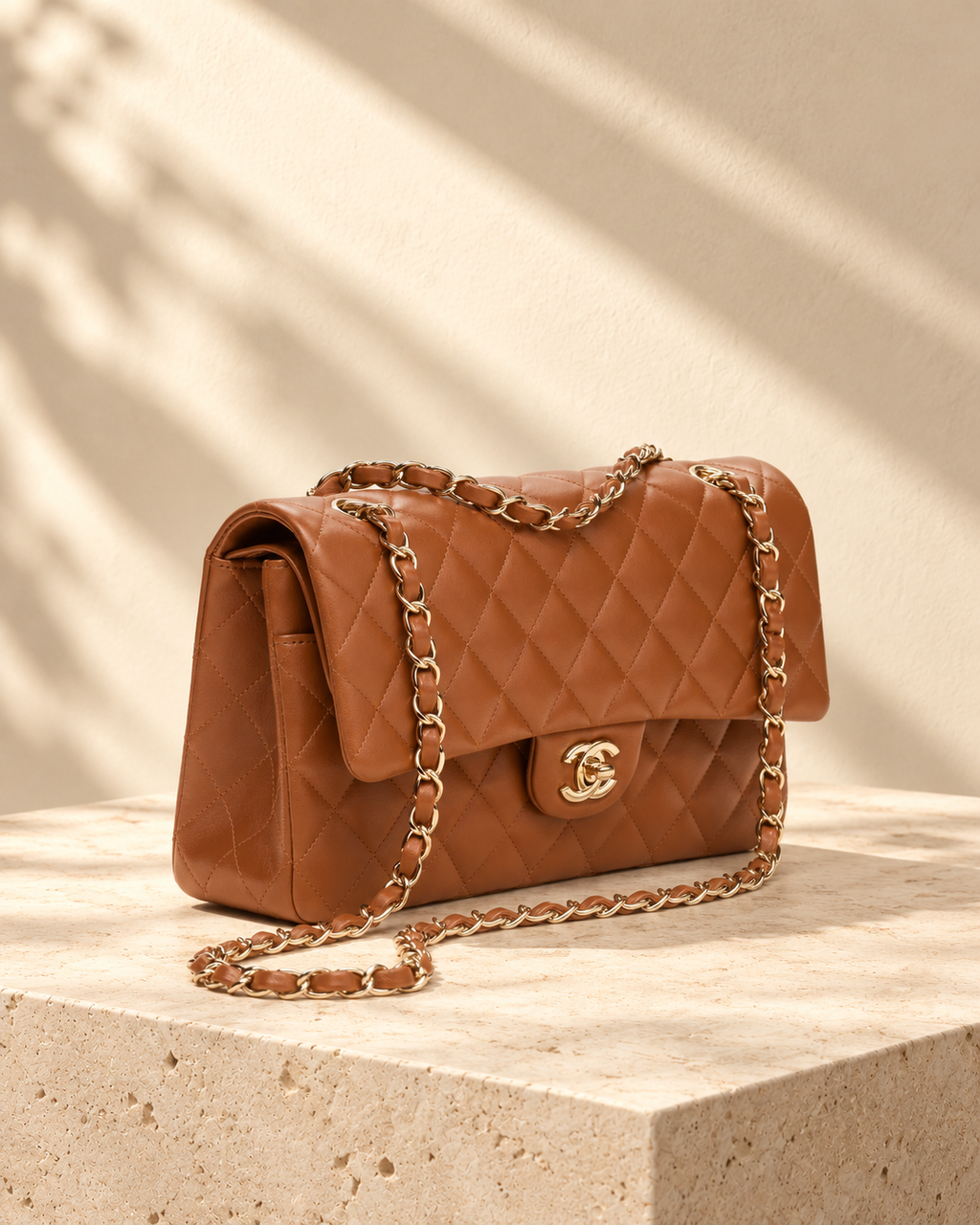 Borsa a mano Camille — Cammello