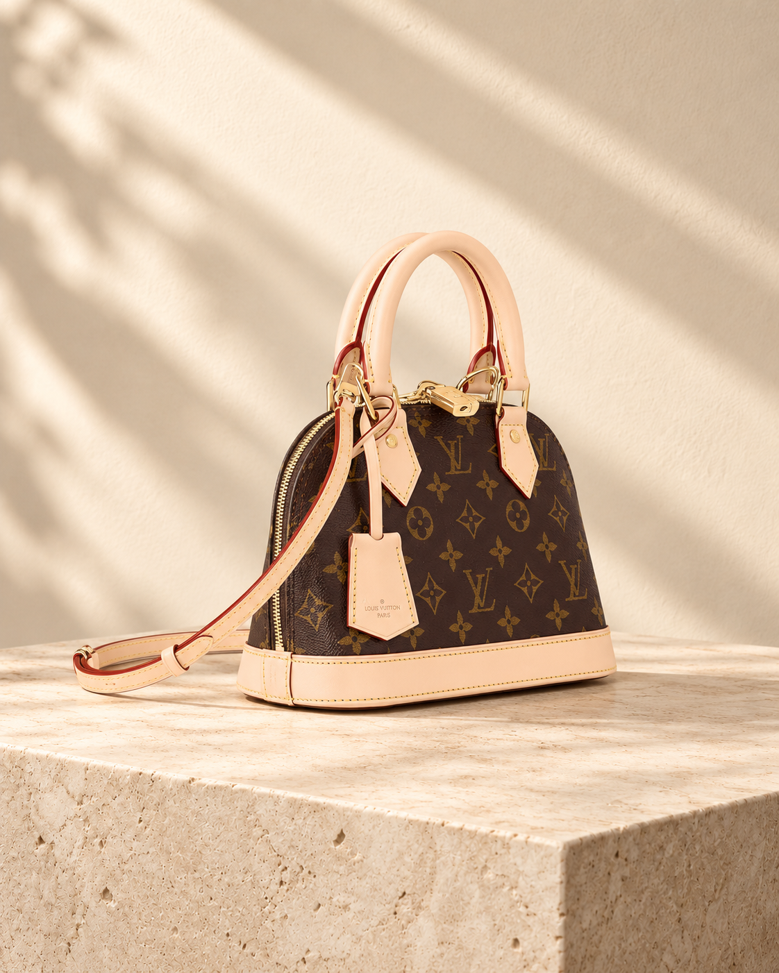 Zoé mini bag — Brown print