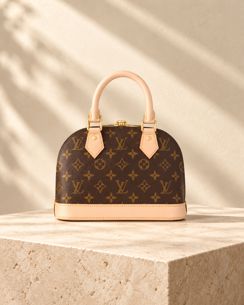 Mini sac Zoé — Imprimé brun