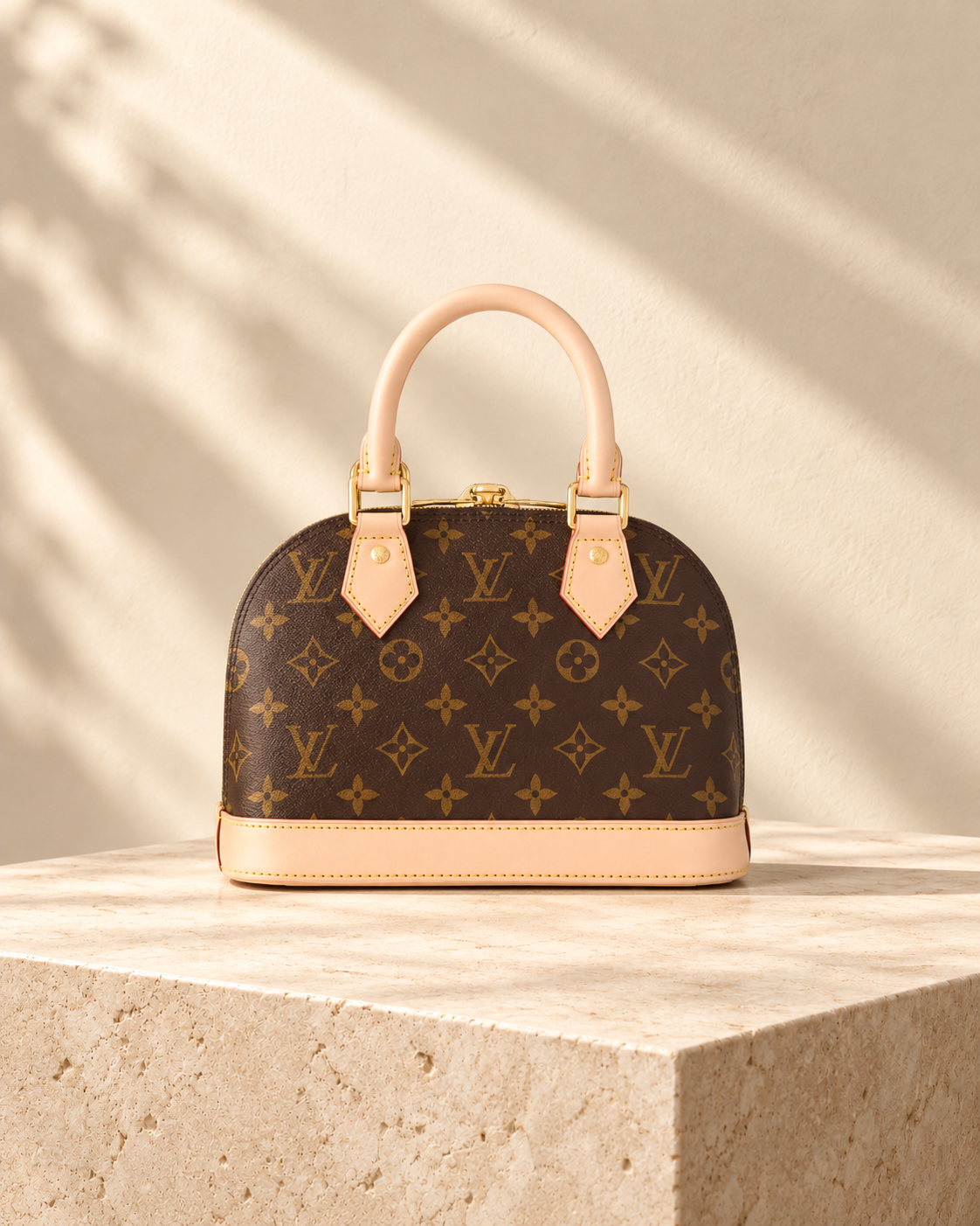Zoé mini bag — Brown print