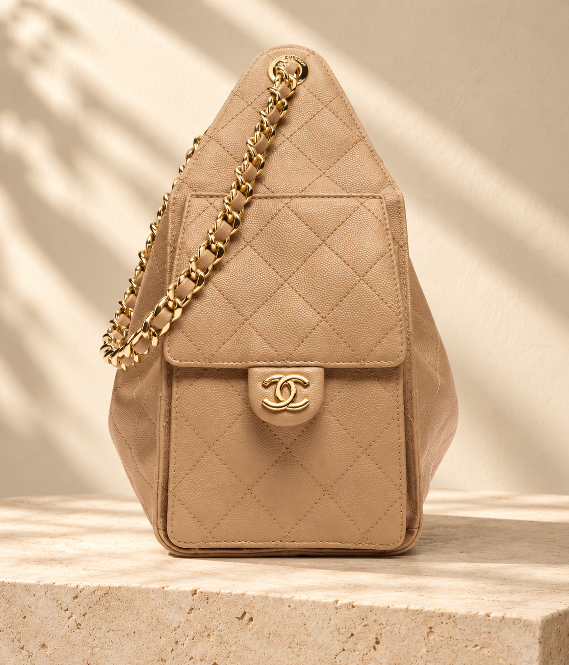 Inès crossbody bag — Taupe