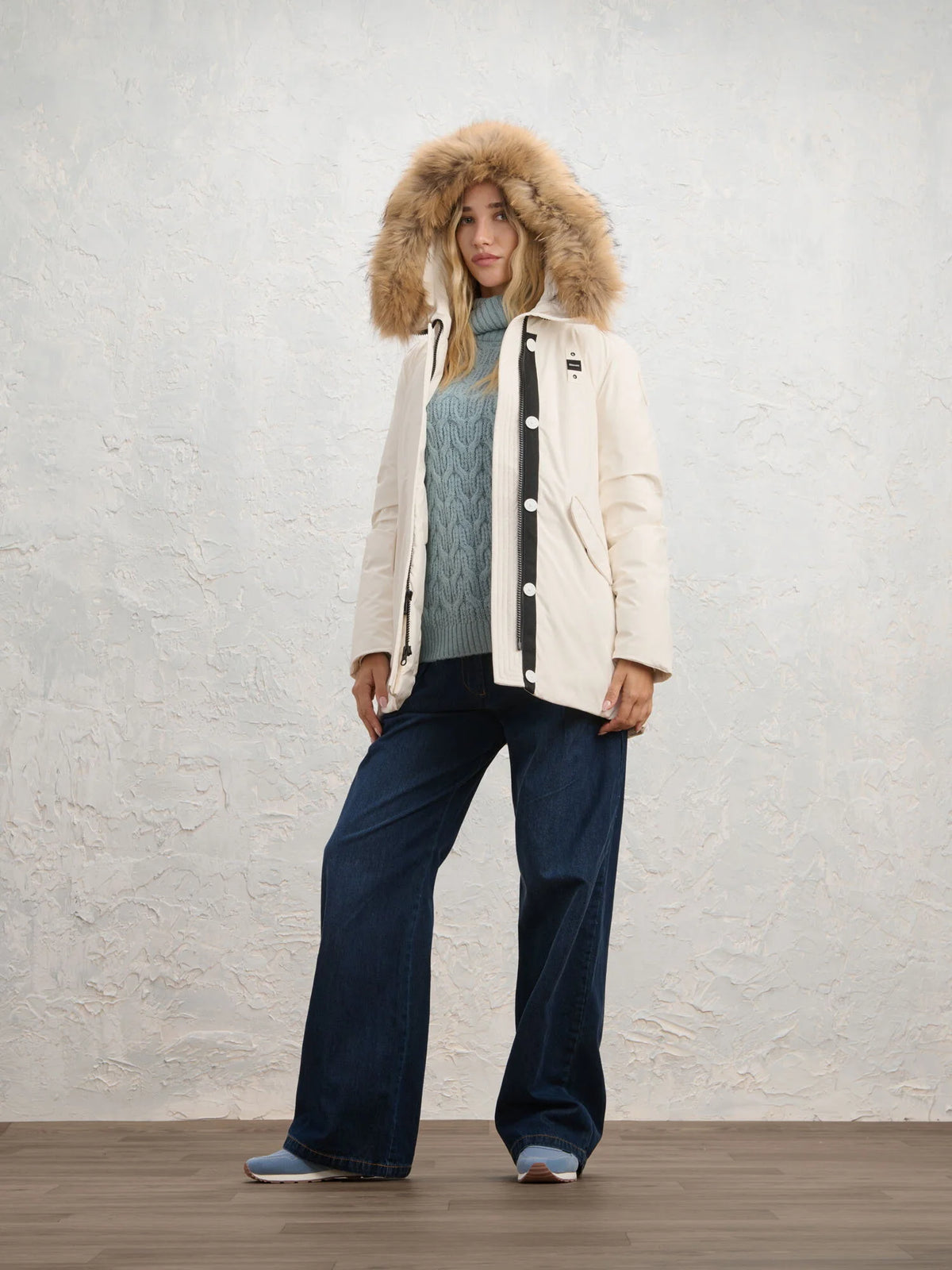 Parka Blauer Irma — Bianco — vista 3