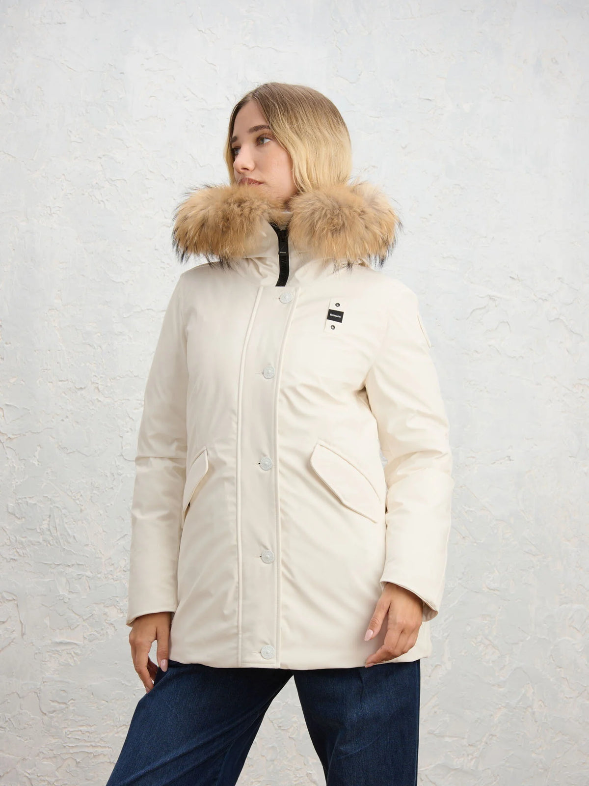 Parka Blauer Irma — Bianco