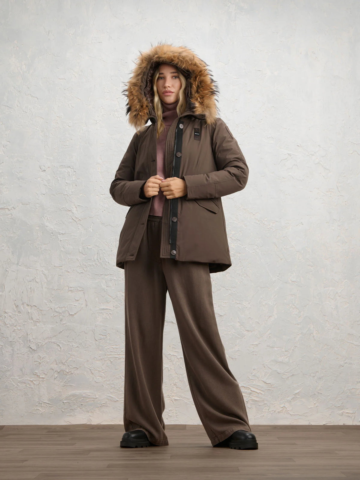 Parka Blauer Irma — Marrone — vista 3