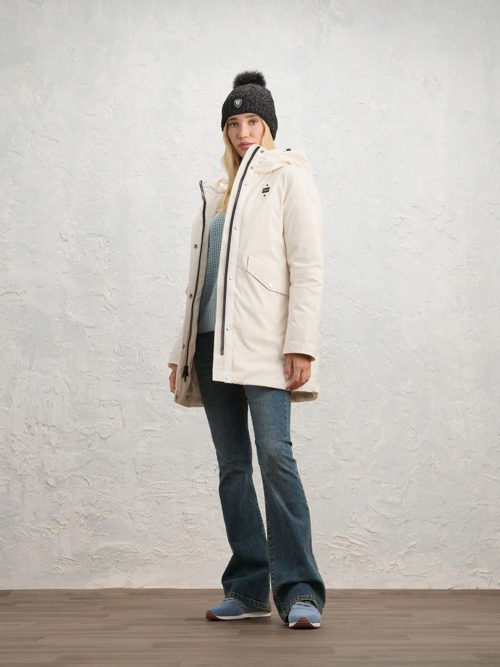 Parka Blauer Queensberry — Blanc — vue 3