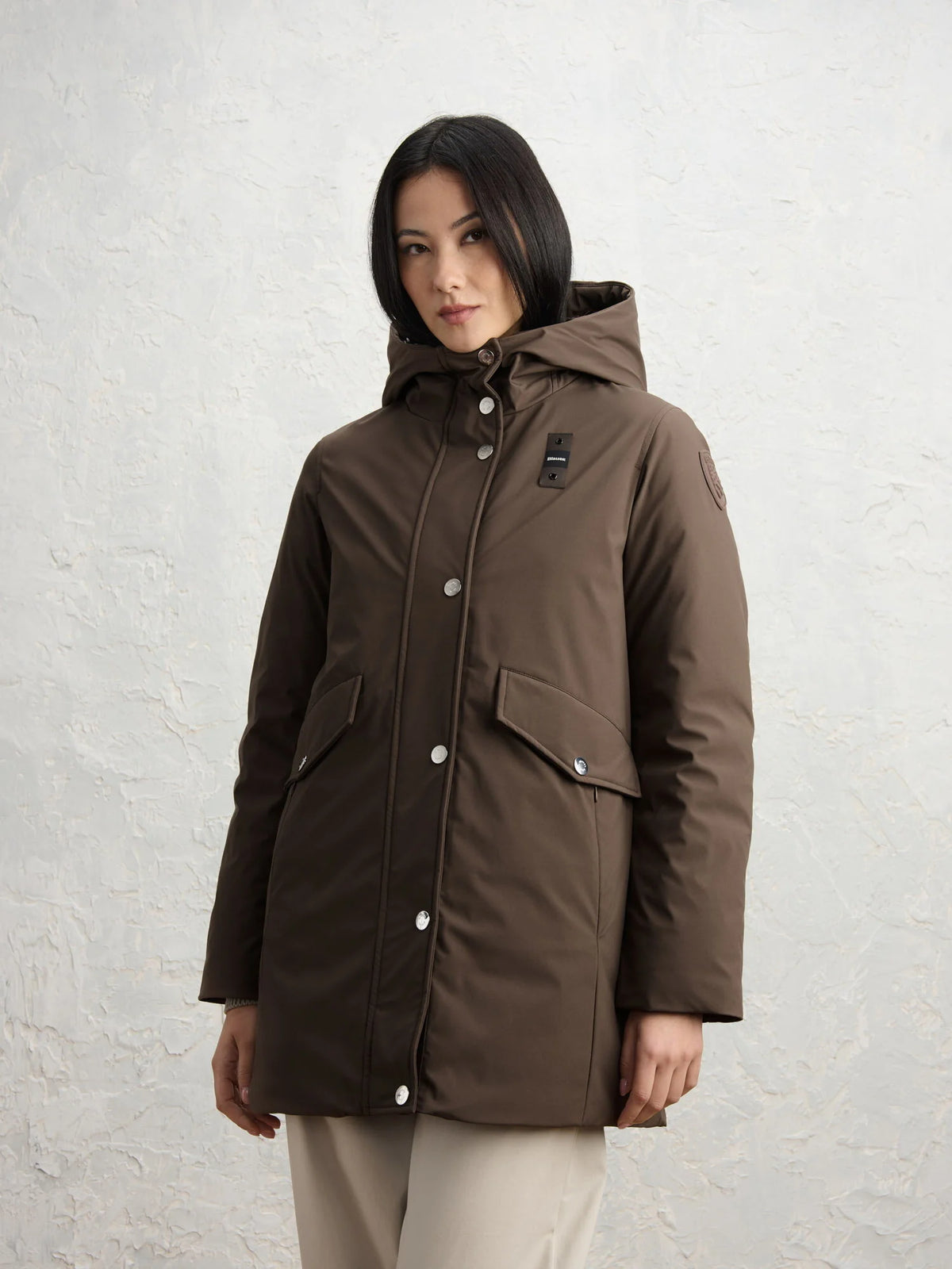 Parka Blauer Queensberry — Marrone