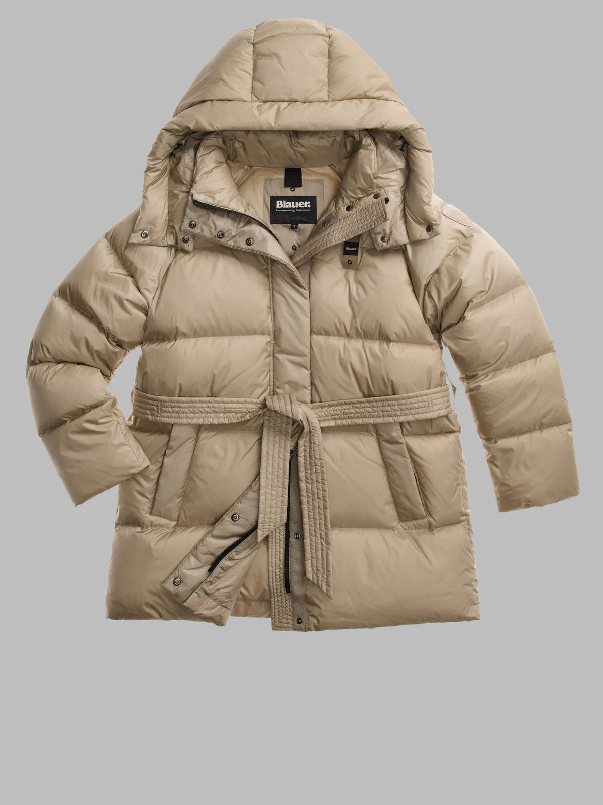 Piumino lungo Blauer Granger — Grigio nebbia — vista 2