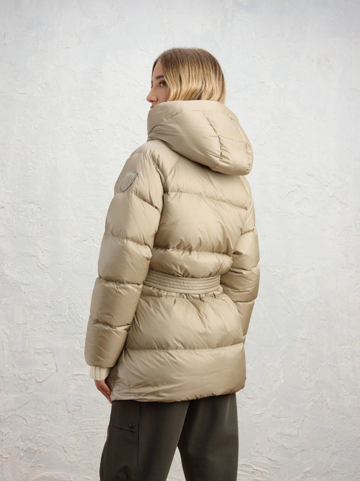 Piumino lungo Blauer Granger — Grigio nebbia — vista 4