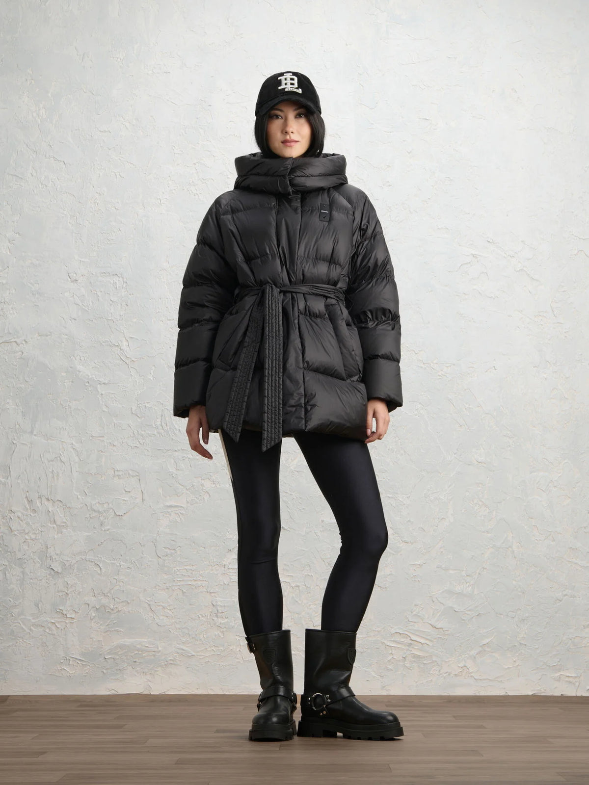 Piumino lungo Blauer Granger — Nero — vista 3