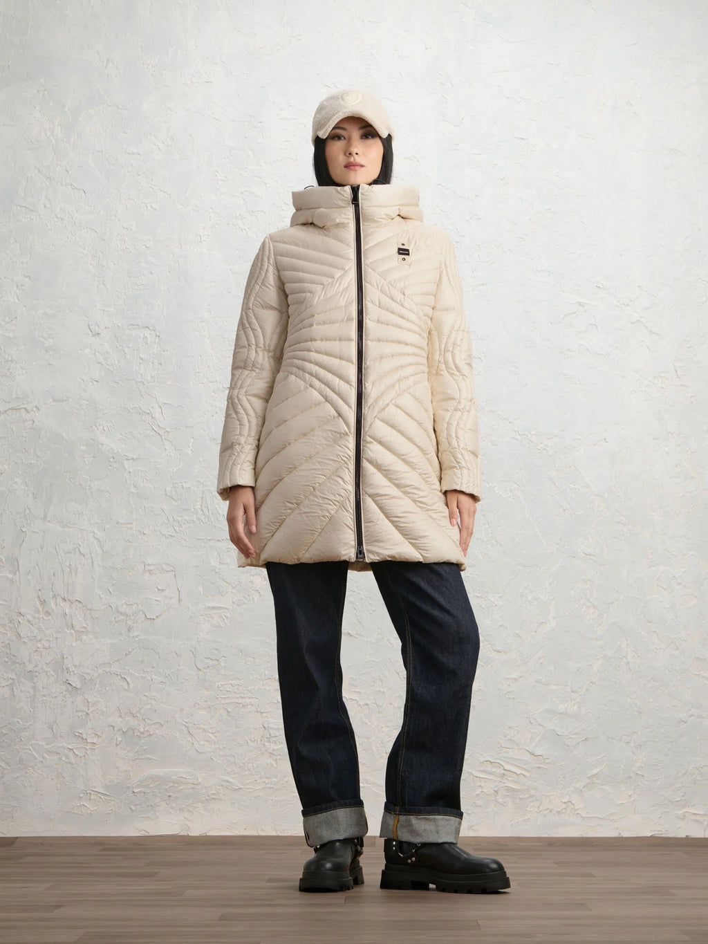 Doudoune longue Blauer Forsyth — Beige bouleau — vue 3