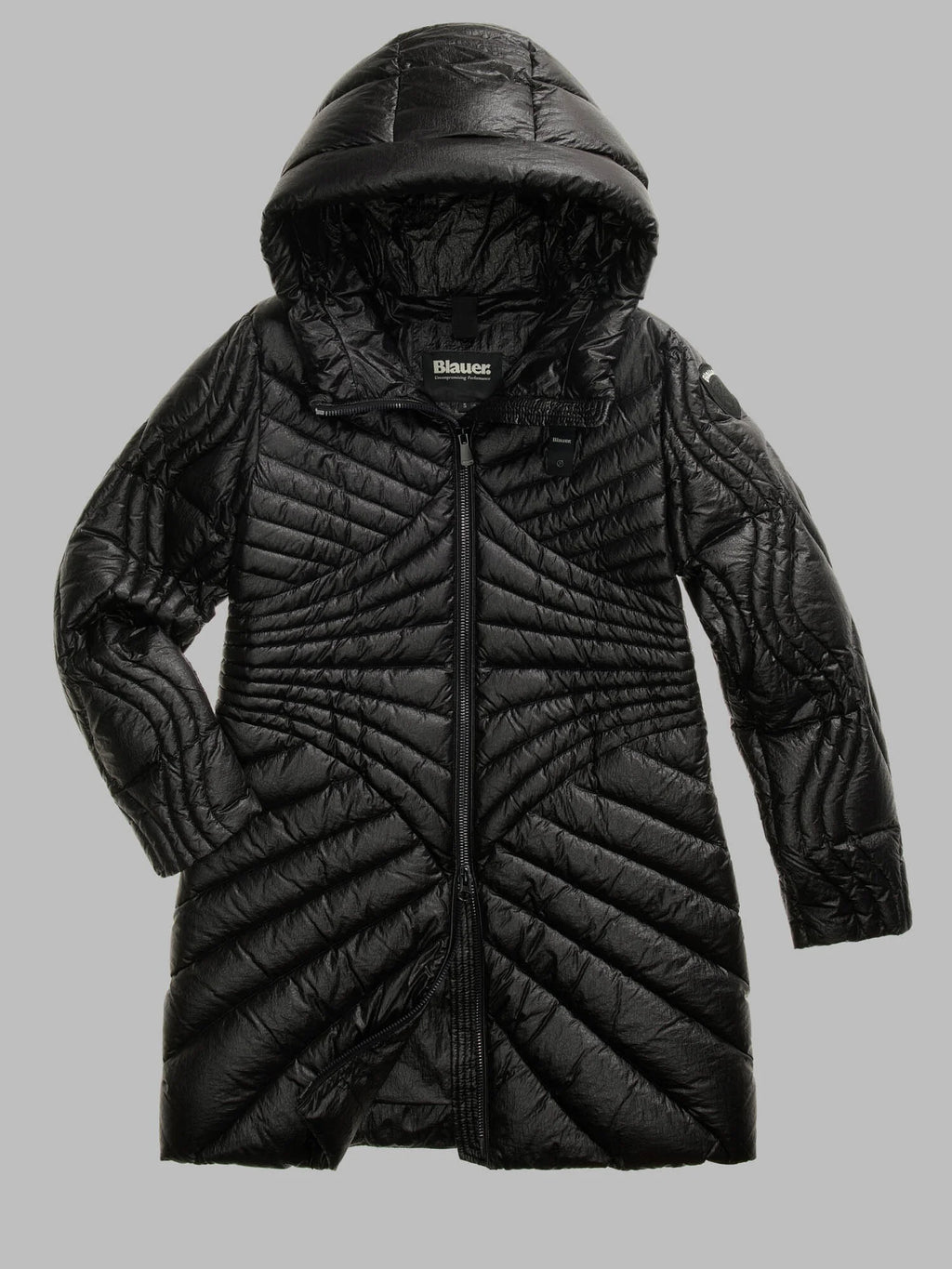 Blauer Forsyth long down jacket — Black — view 2