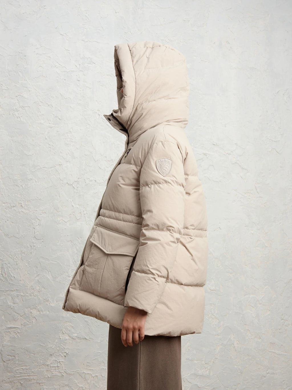 Piumino lungo Blauer Chelsea — Grigio nebbia — vista 4