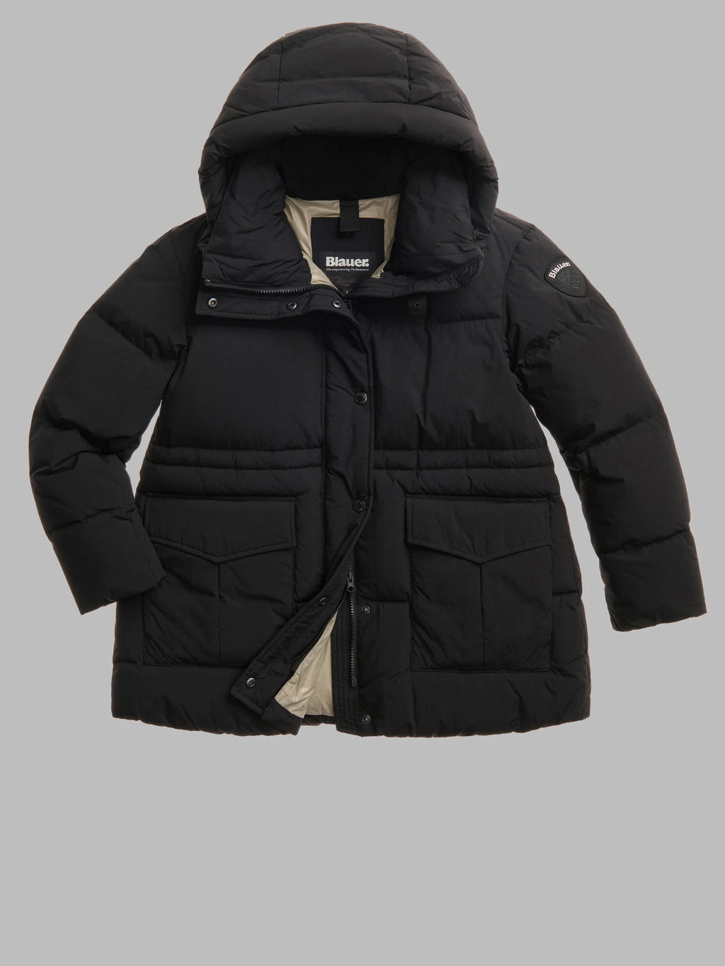 Piumino lungo Blauer Chelsea — Nero — vista 2