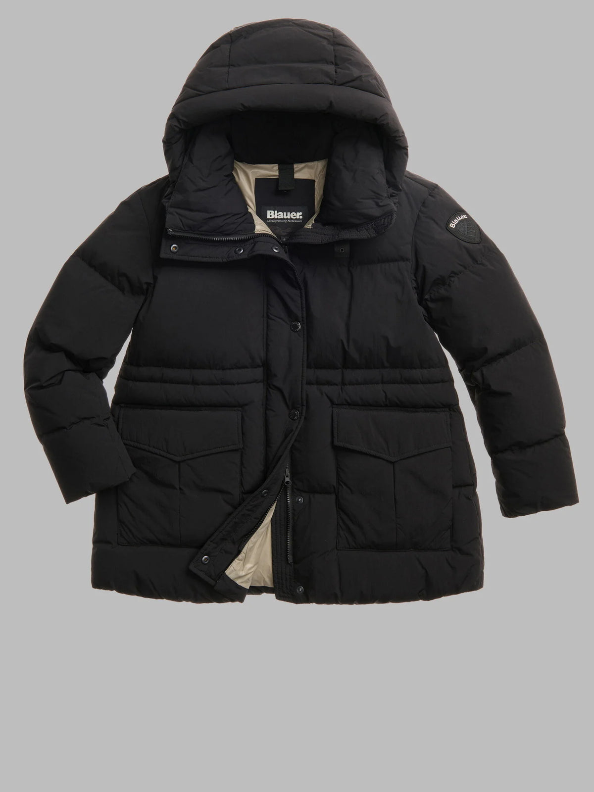 Piumino lungo Blauer Chelsea — Nero — vista 2