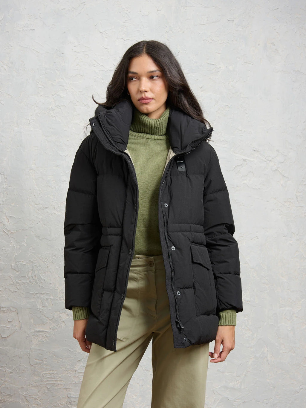 Piumino lungo Blauer Chelsea — Nero