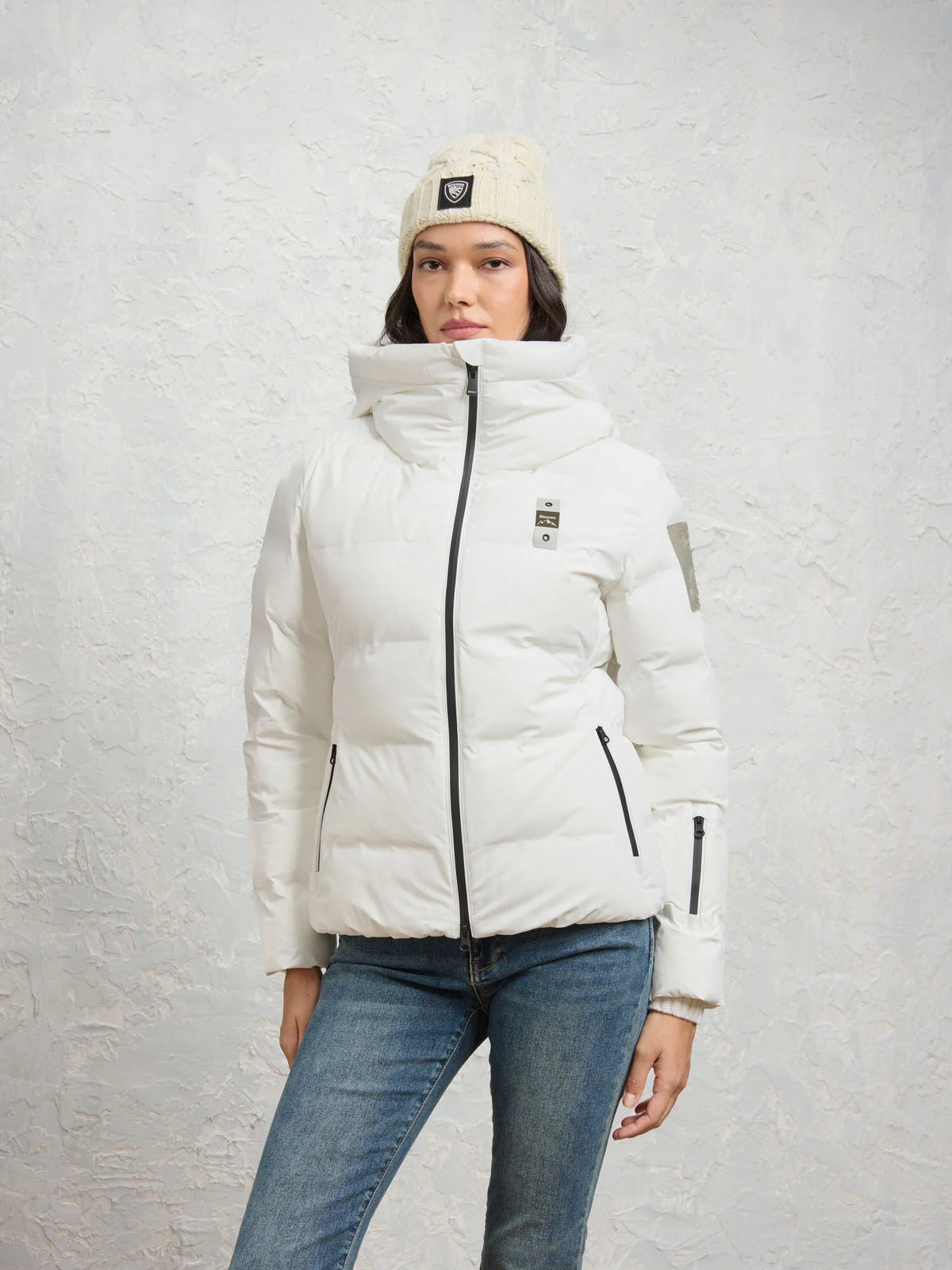 Piumino Blauer Croda — Bianco