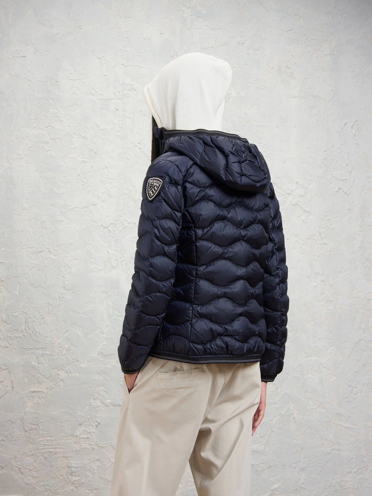 Blauer Camelia down jacket — Navy — view 4