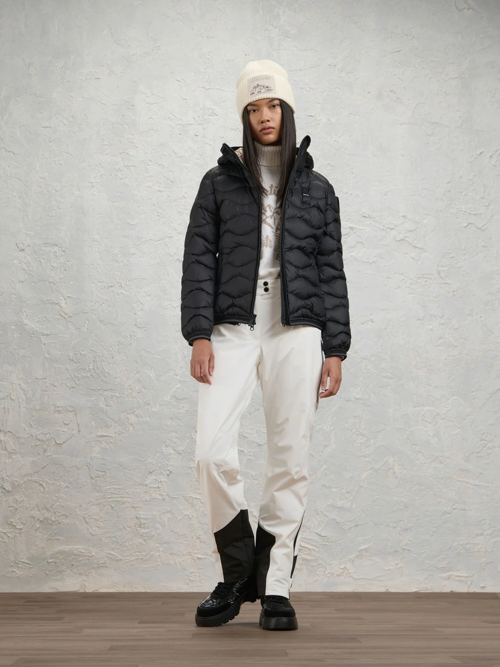Piumino Blauer Camelia — Nero — vista 3