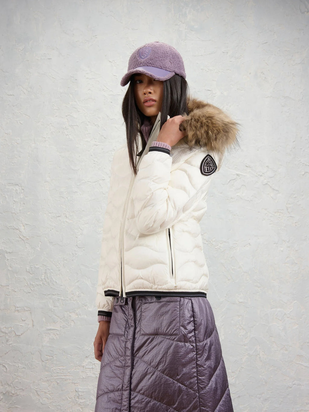 Blauer Aldie down jacket — Optical white