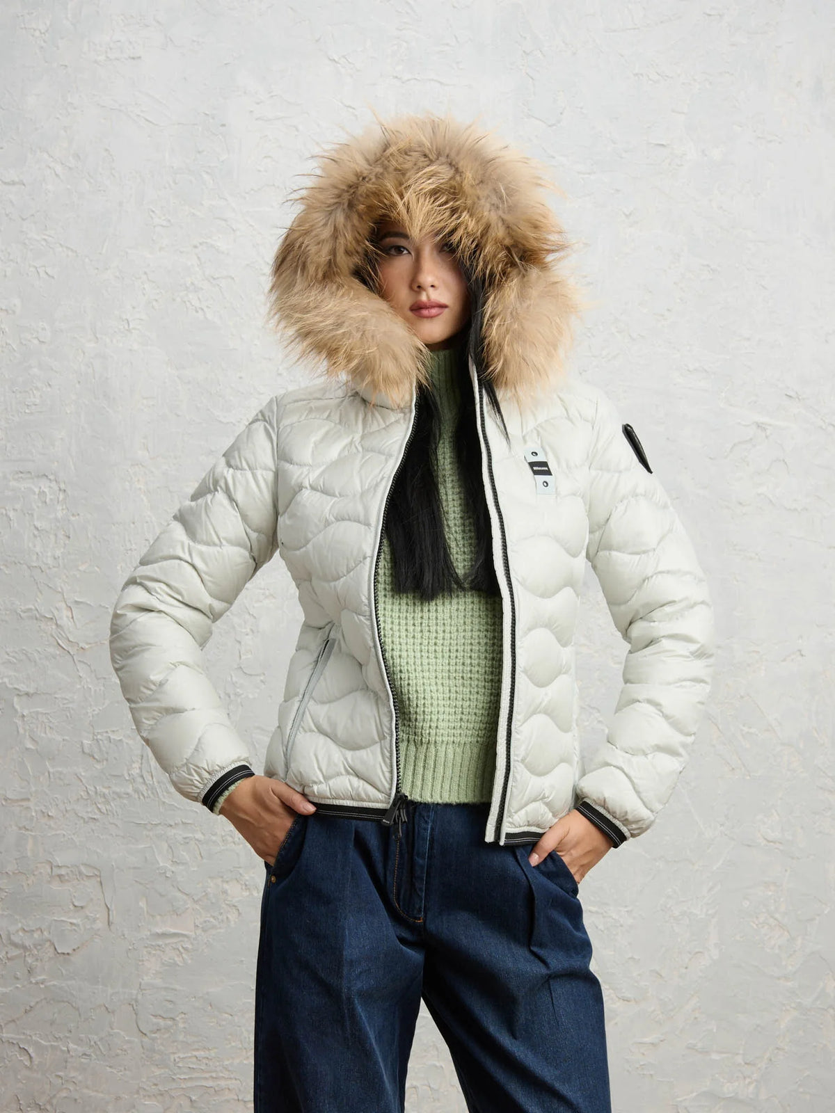 Blauer Aldie down jacket — Light blue