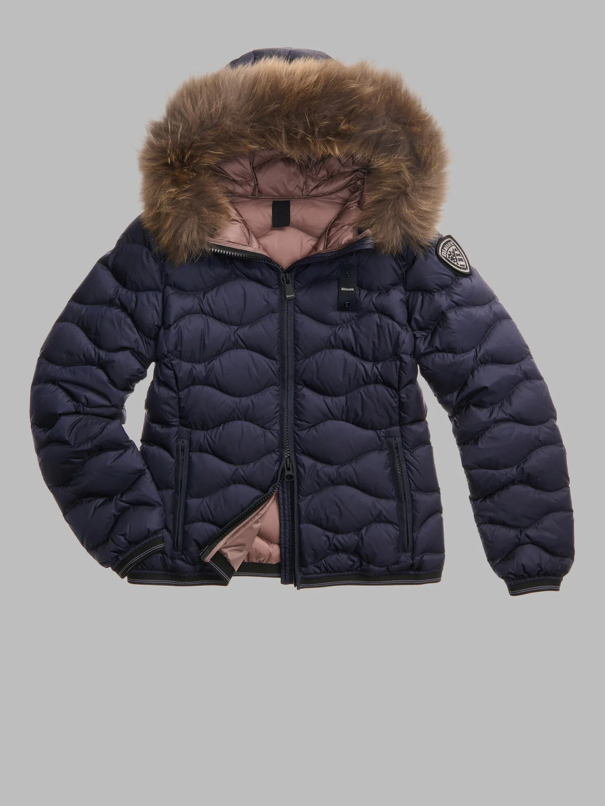 Blauer Aldie down jacket — Navy — view 2