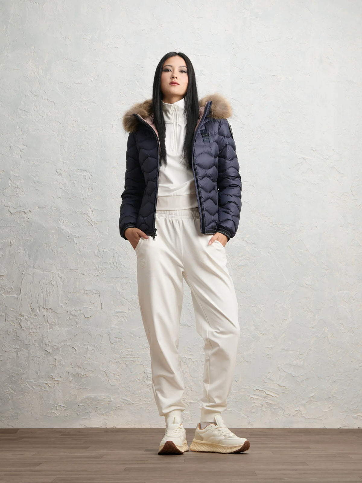 Blauer Aldie down jacket — Navy — view 3