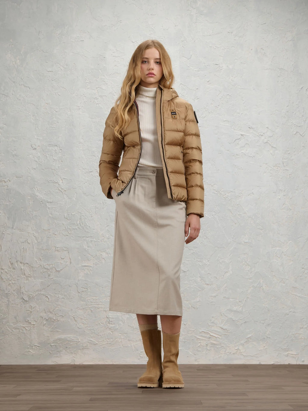 Blauer Charme down jacket — Café au lait — view 3