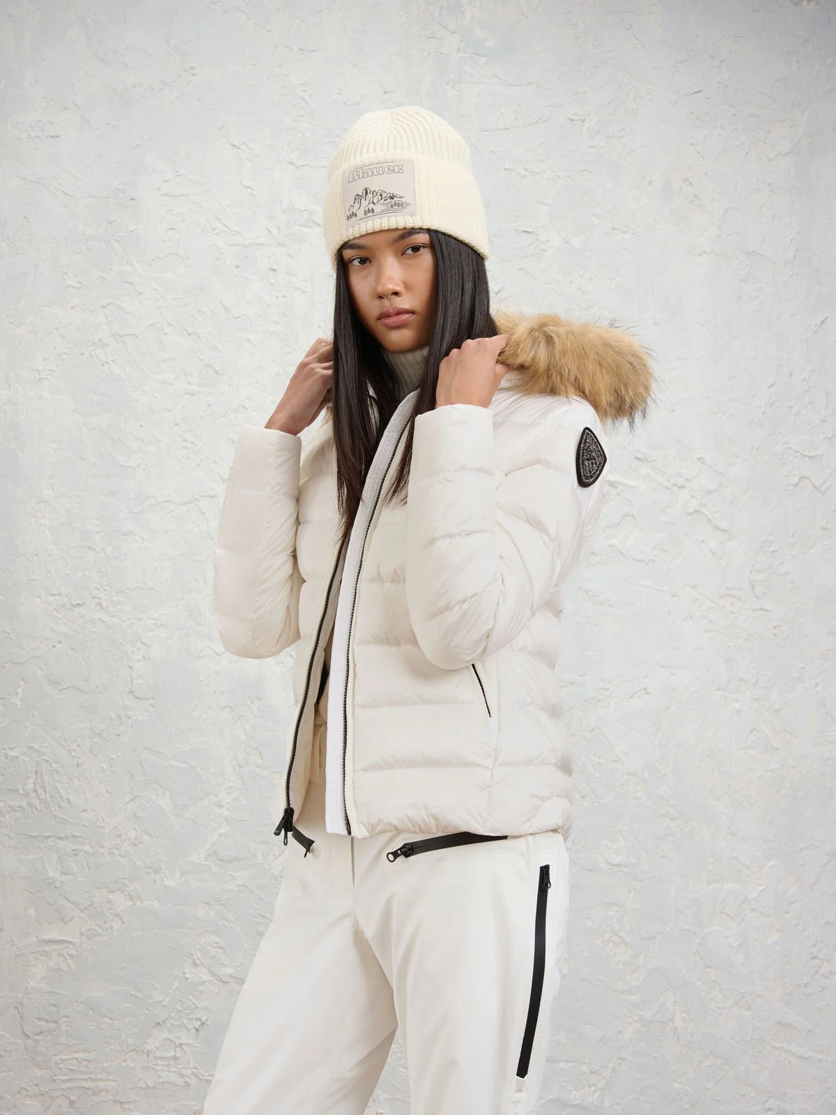 Blauer Arcadia down jacket — Optical white