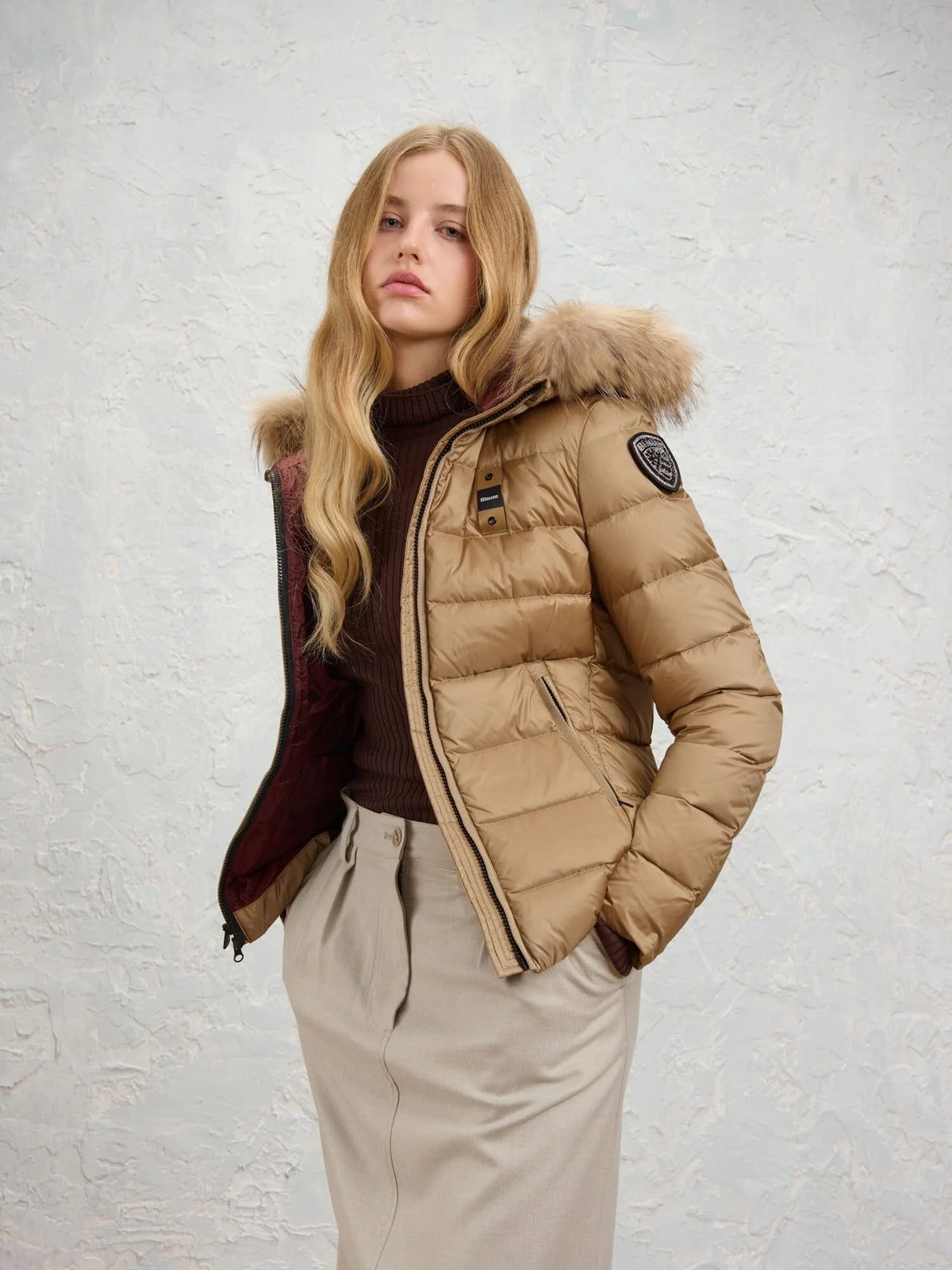 Blauer Arcadia down jacket — Café au lait