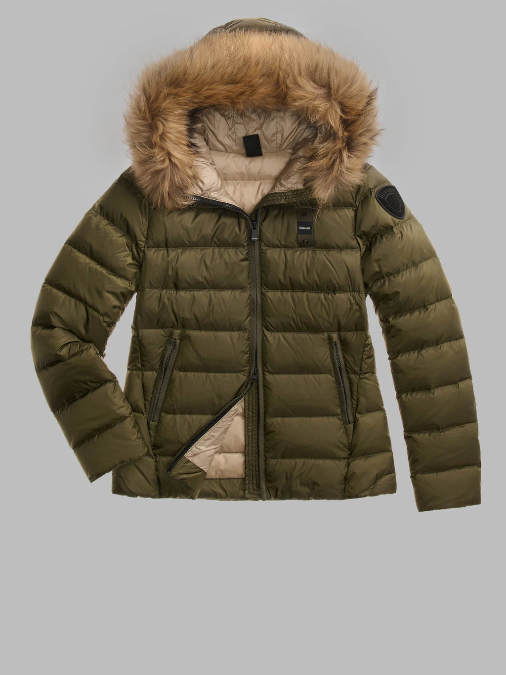 Blauer Arcadia down jacket — Dark olive — view 2