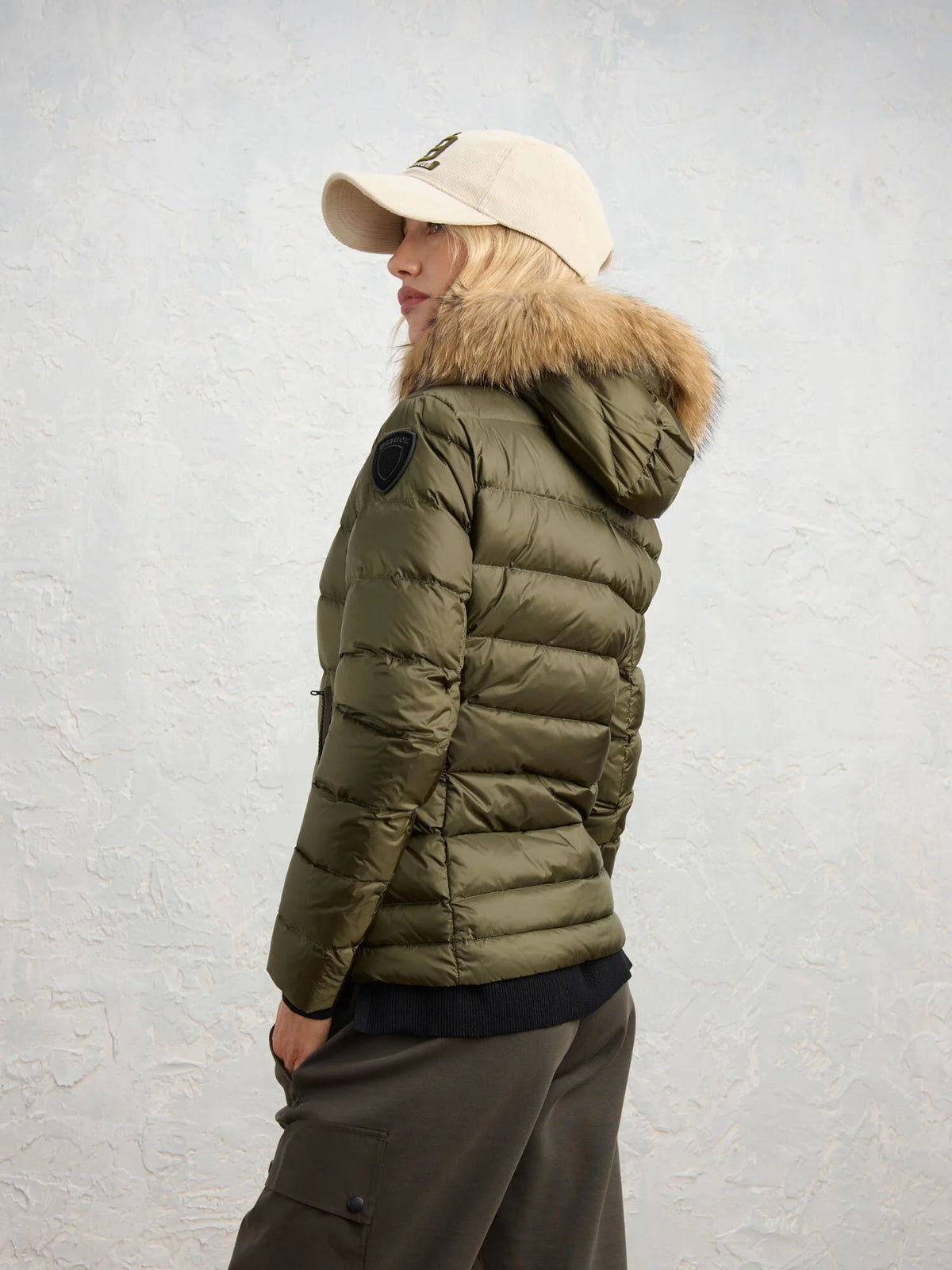 Blauer Arcadia down jacket — Dark olive — view 4