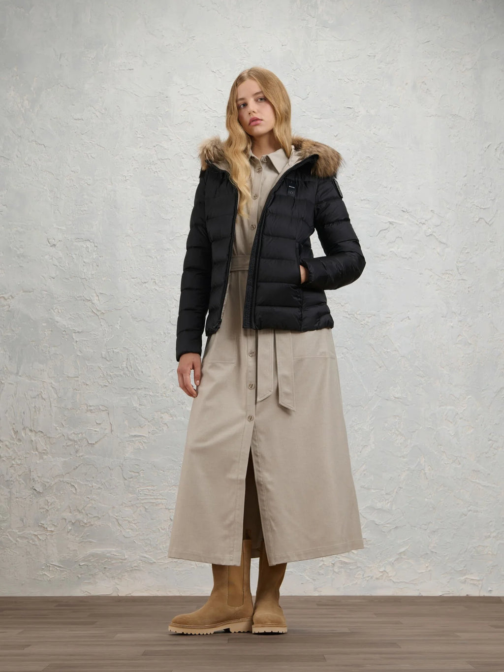Blauer Arcadia down jacket — Black — view 3