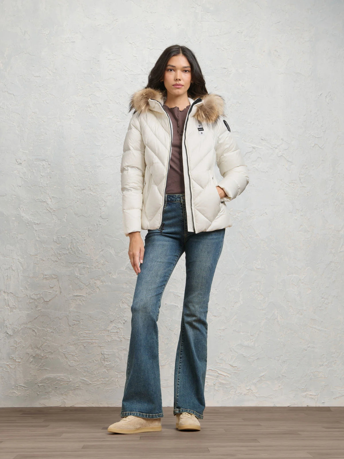 Blauer Alicia down jacket — Optical white — view 3