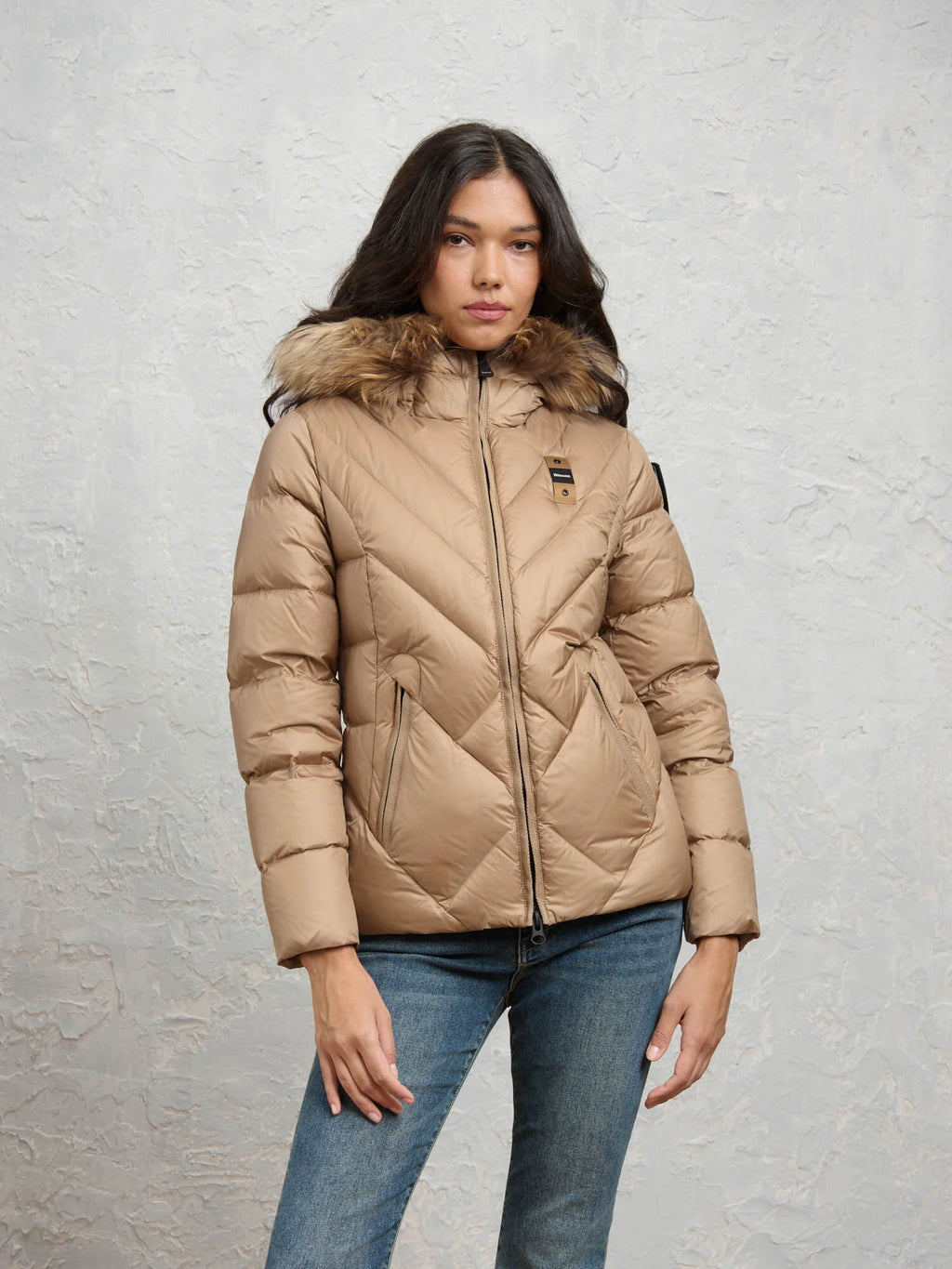 Blauer Alicia down jacket — Café au lait