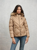 Blauer Alicia down jacket — Café au lait