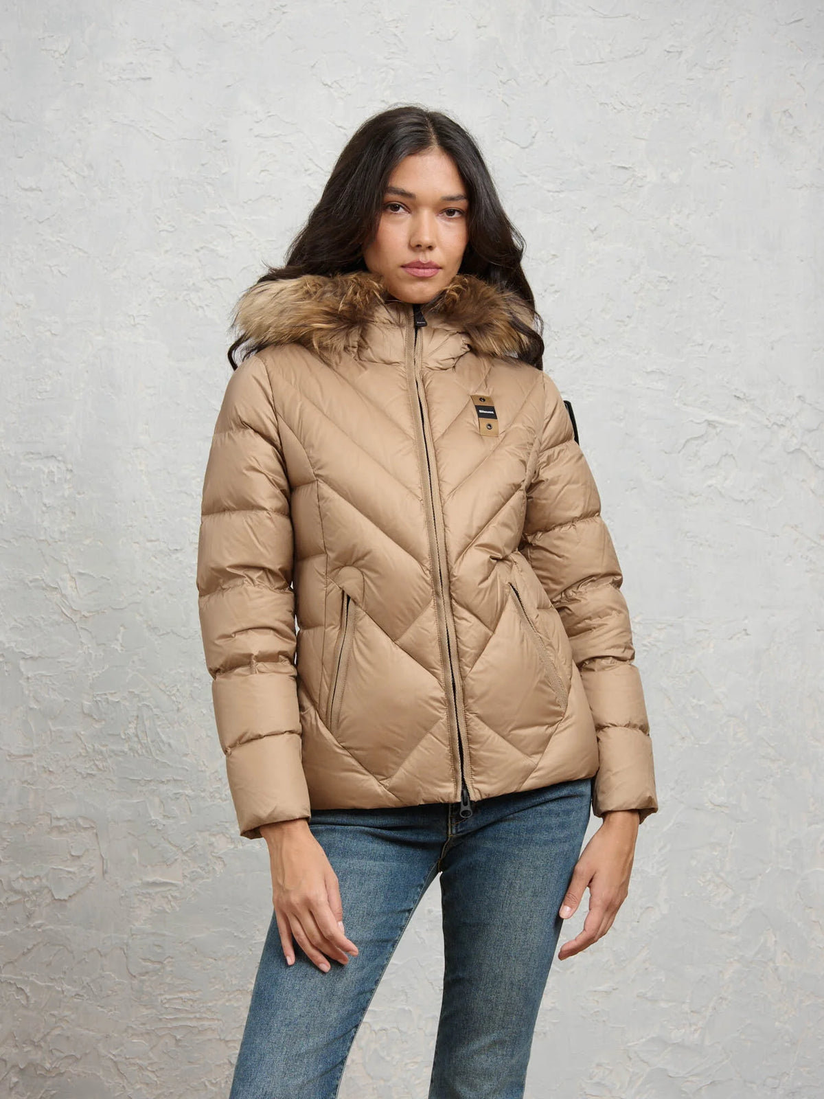Blauer Alicia down jacket — Café au lait