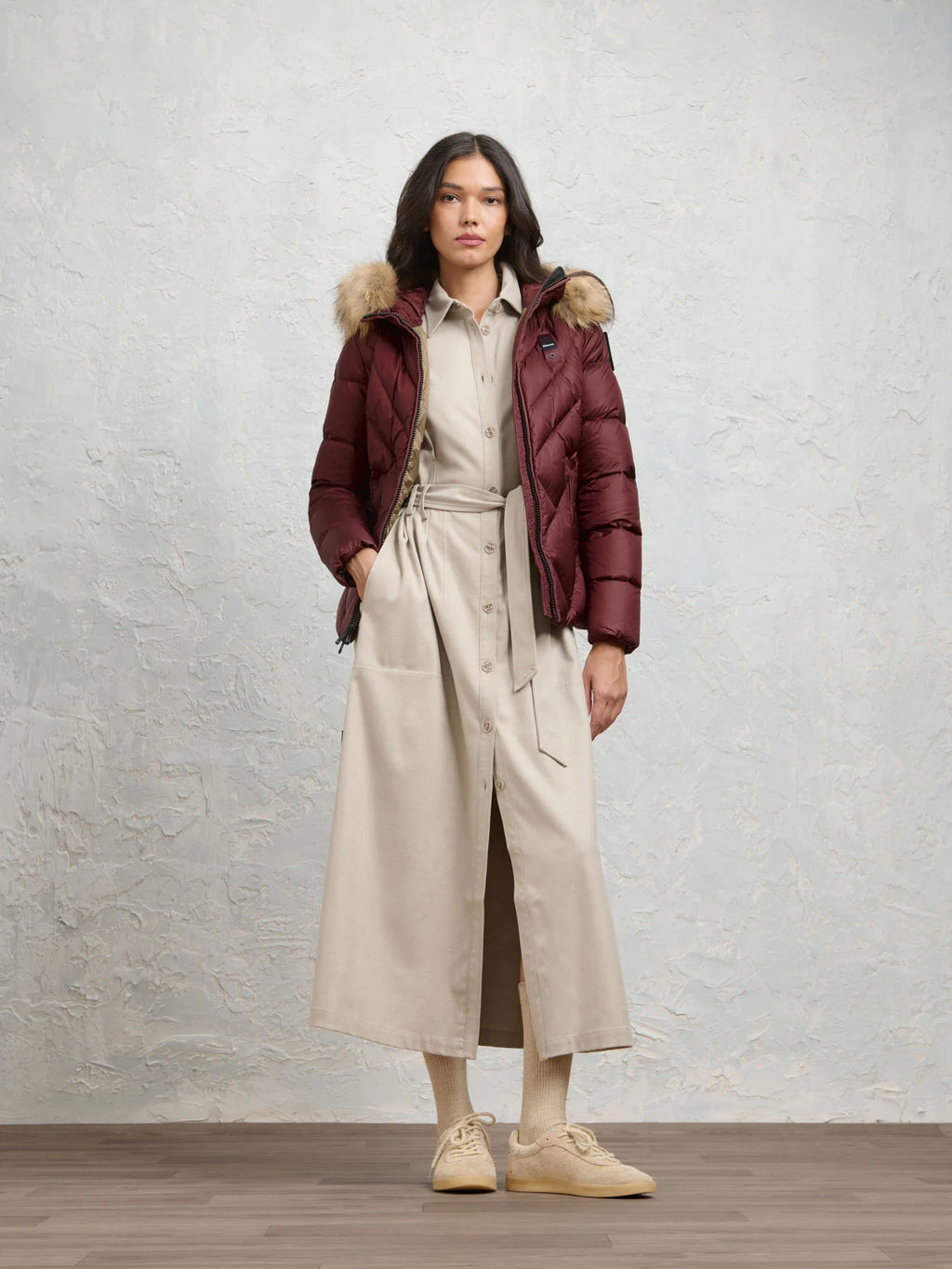 Piumino Blauer Alicia — Mogano — vista 3