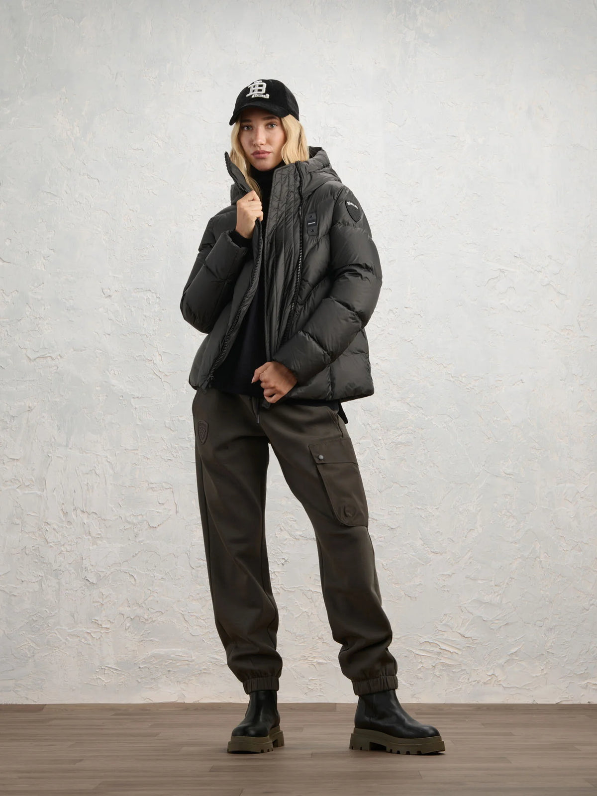 Blauer Utica down jacket — Peat — view 3