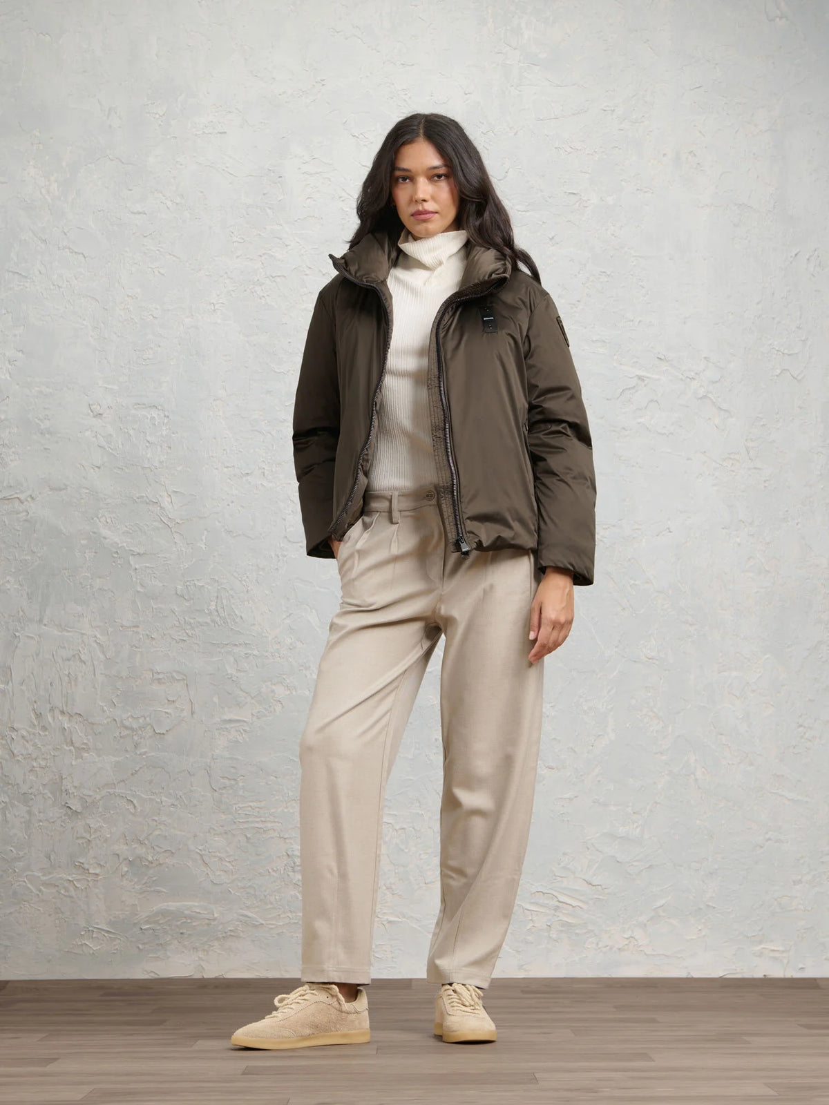 Piumino Blauer Mellen — Marrone scuro — vista 3