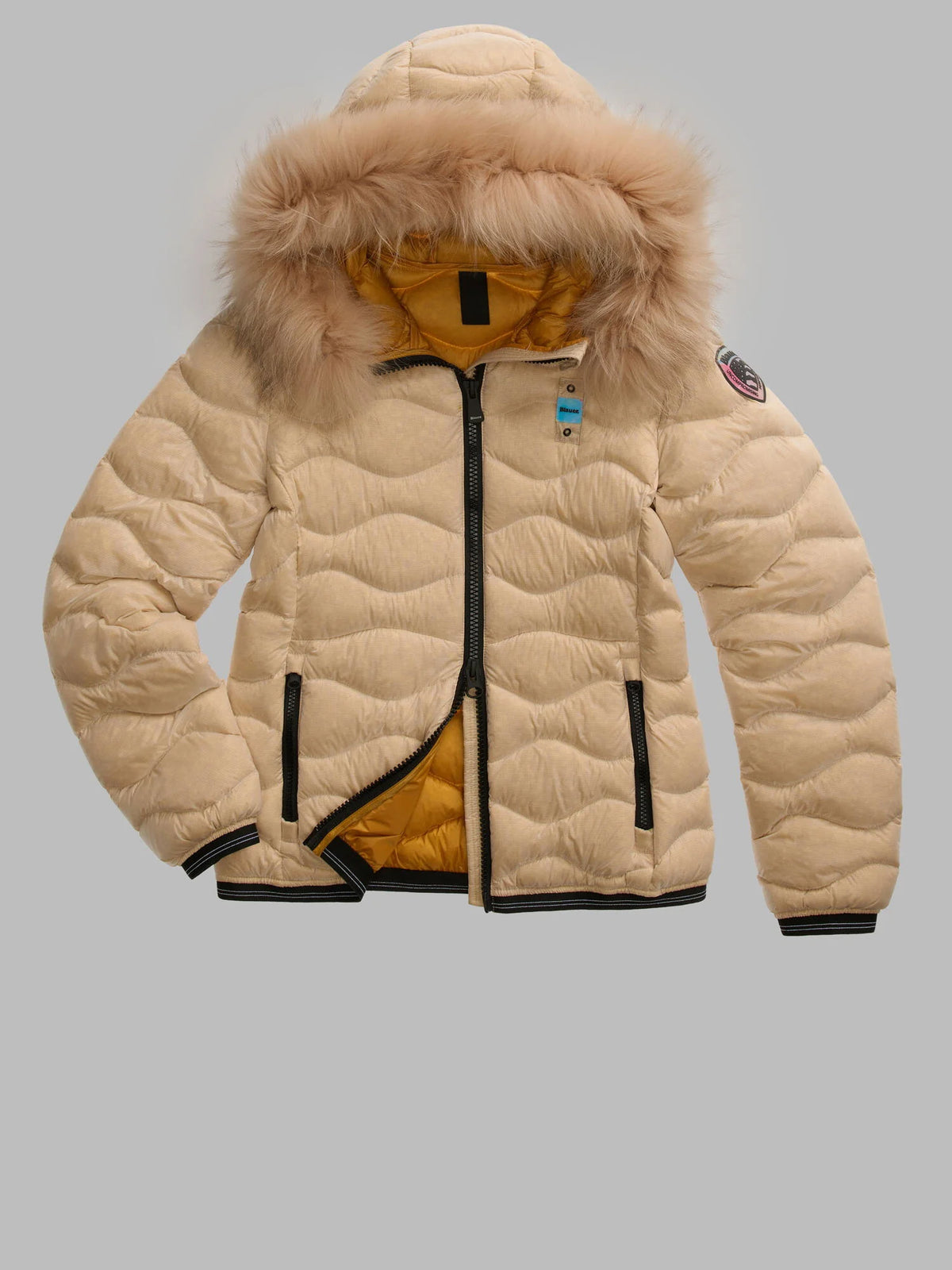 Blauer Aldie Colors down jacket — Yellow — view 2