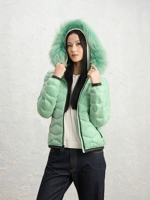 Blauer Aldie Colors down jacket — Poison green