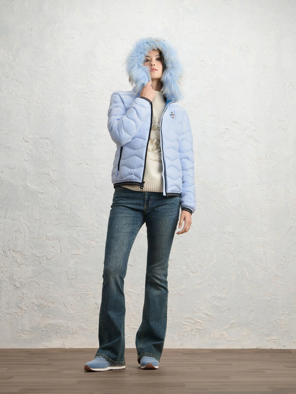 Blauer Aldie Colors down jacket — Blue — view 3
