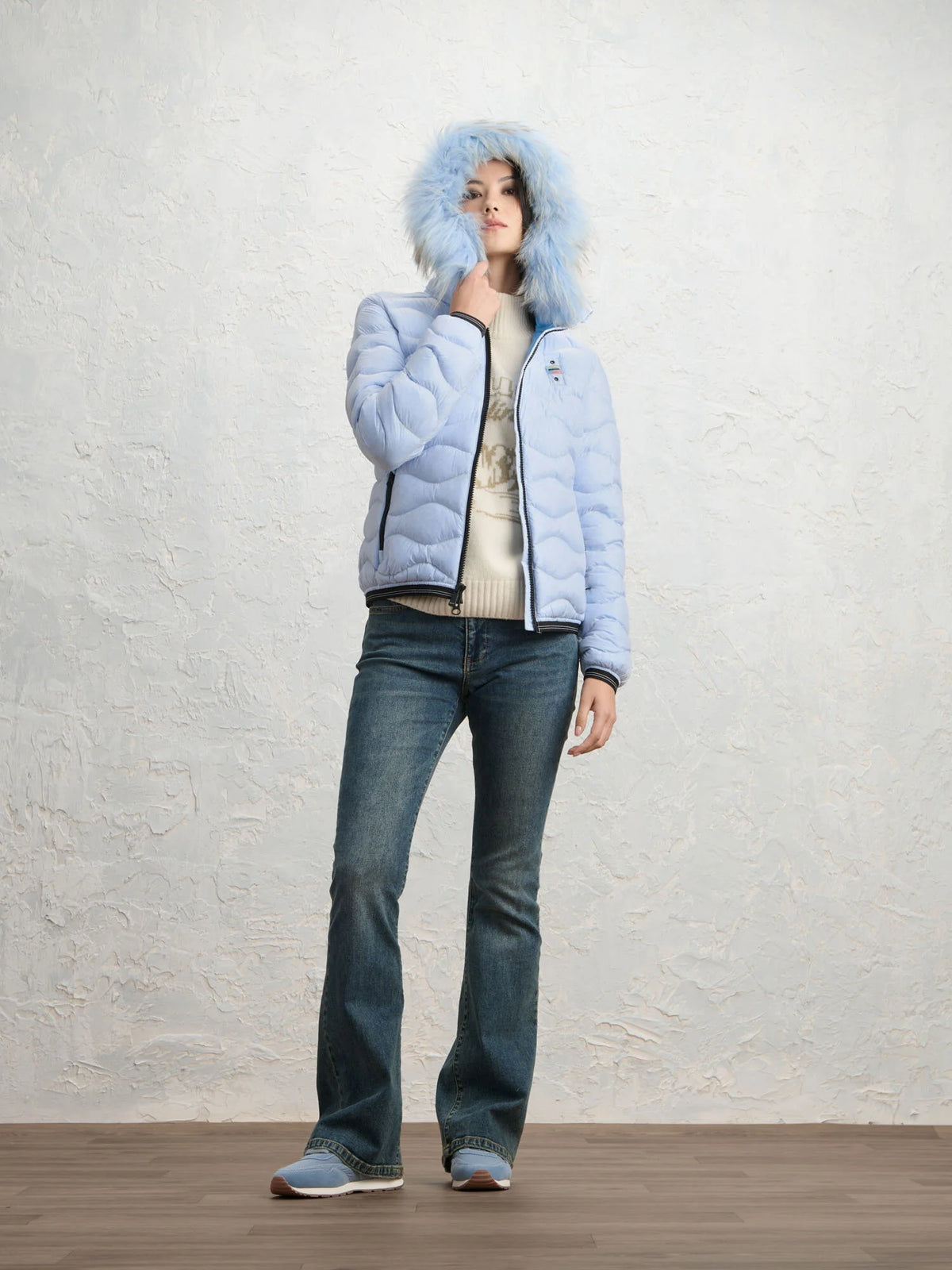 Blauer Aldie Colors down jacket — Blue — view 3
