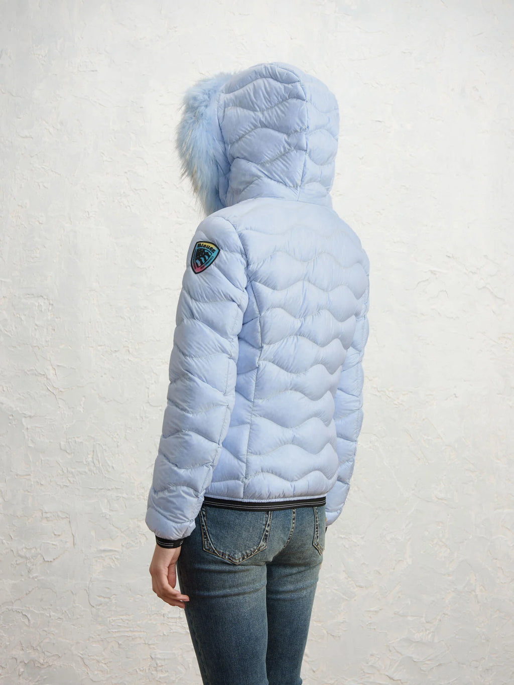 Blauer Aldie Colors down jacket — Blue — view 4
