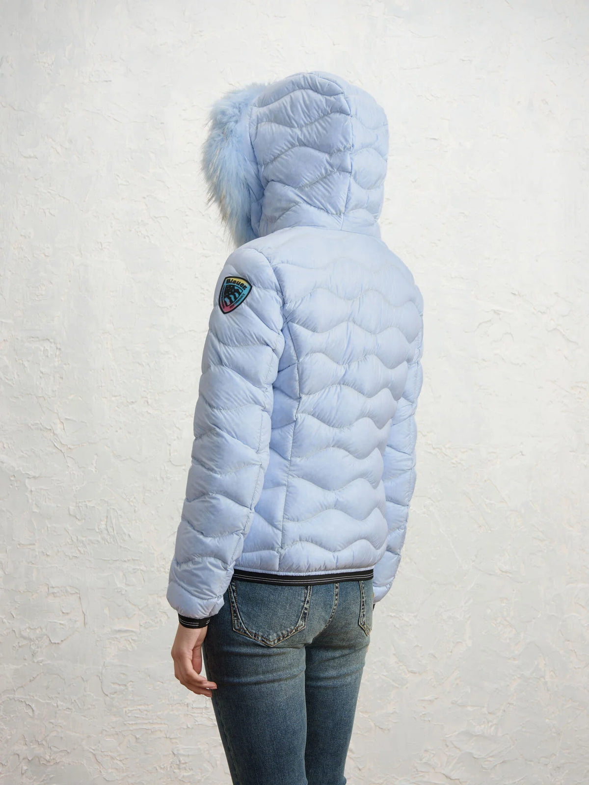 Blauer Aldie Colors down jacket — Blue — view 4
