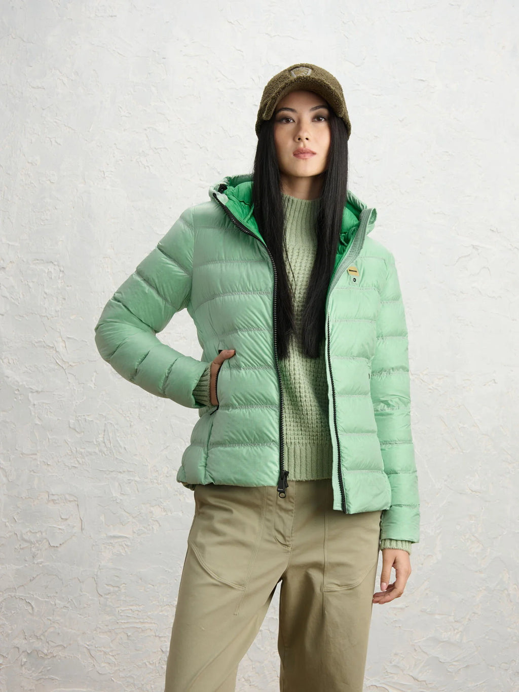 Piumino Blauer Charme Colors — Verde veleno