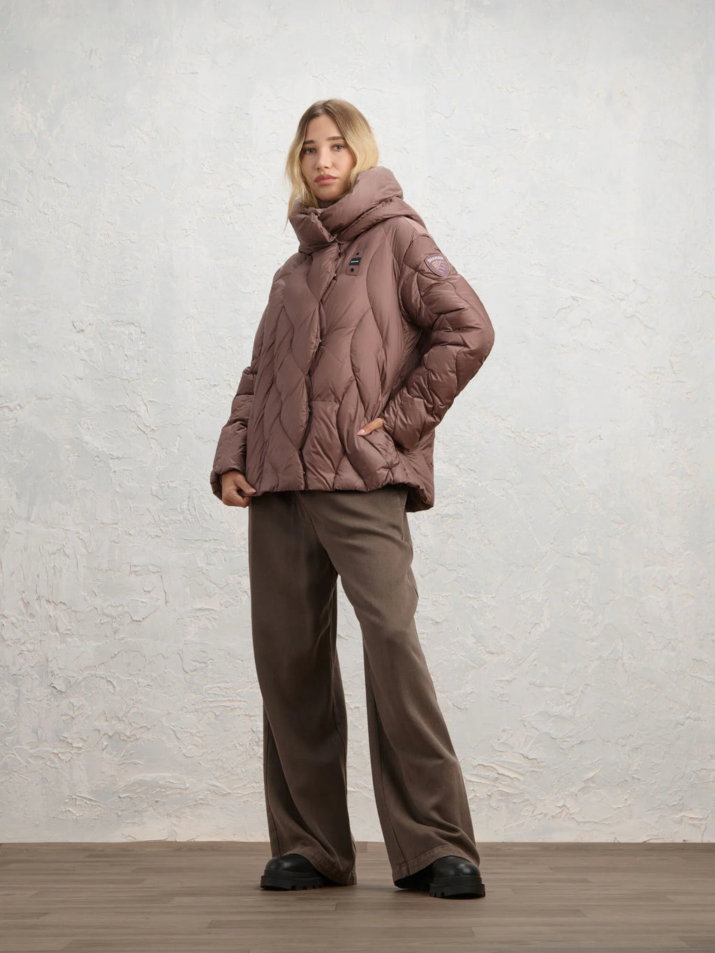 Blauer Bellflower down jacket — Brown — view 3