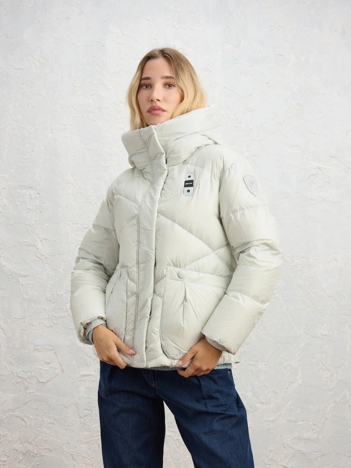 Blauer Hazelmere down jacket — Light blue